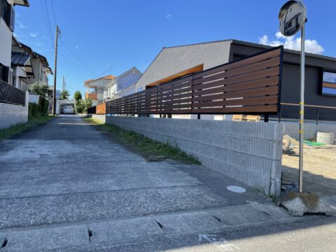 フェンスを新設しました